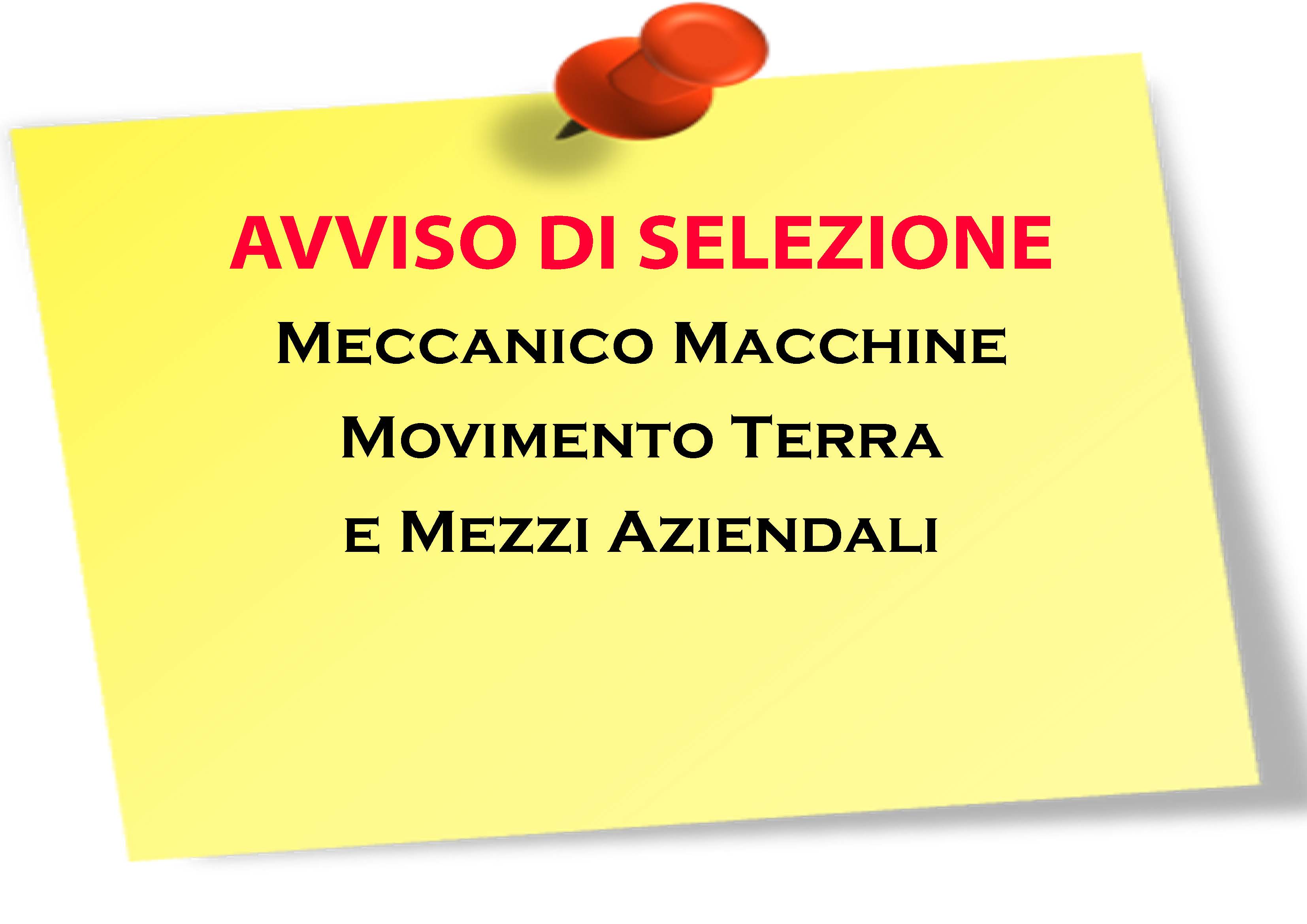 Avviso di Selezione del Personale